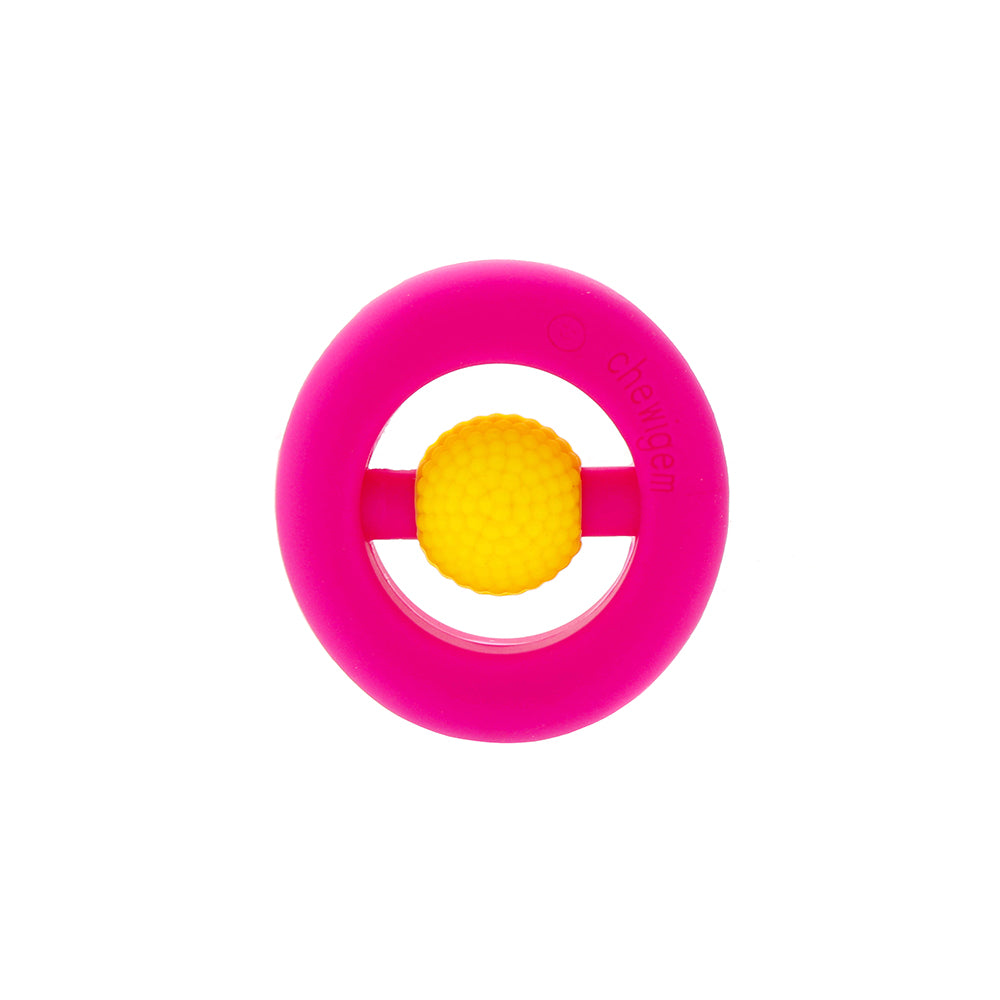 Pocket Sized Hand Fidget & Sensory Chew - Yellow Pink image