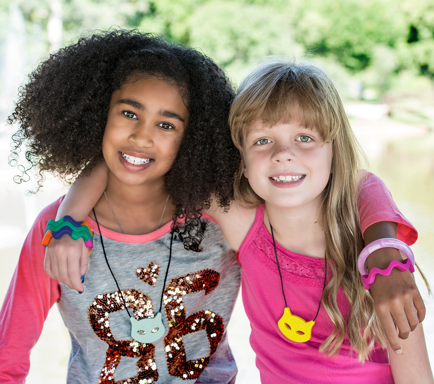 Wave Sensory Chew Bangle - Purple image 2