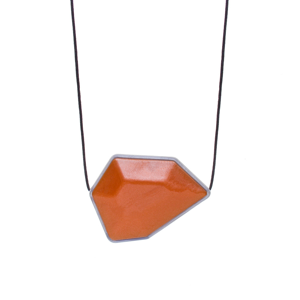 Gem Pendant Sensory Chew Amber image 0