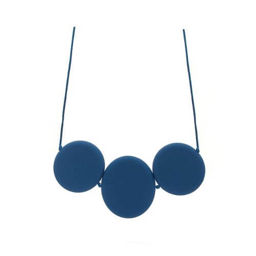 Zen Stones Necklace Sensory Chew- Navy image 0