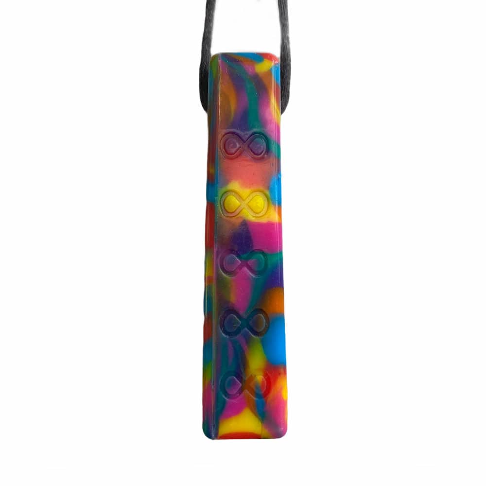Infinity Sensory Chew Pendant - Rainbow image