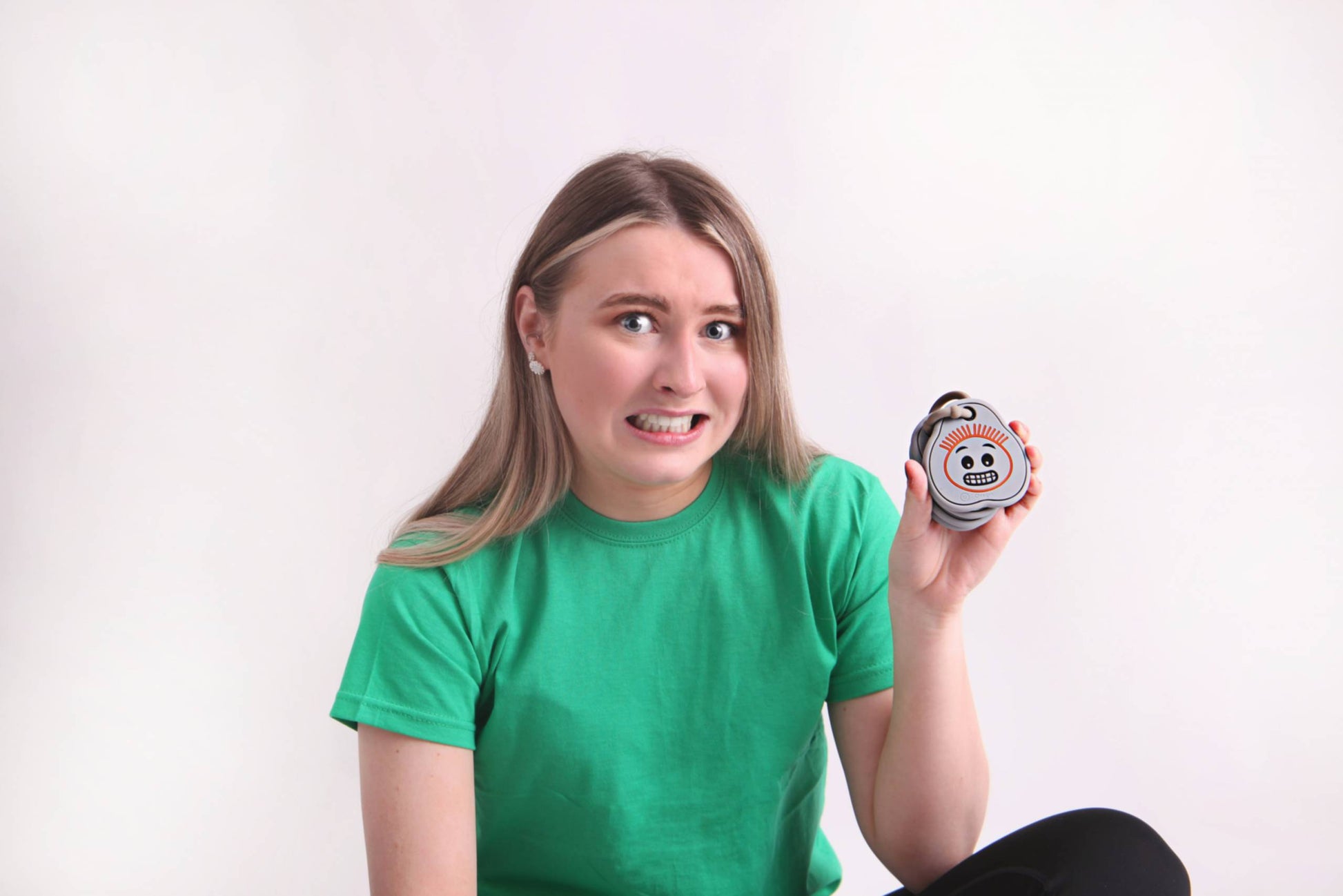 Chewi-Moji Chewable Sensory Communicator - Pink & Grey image 4