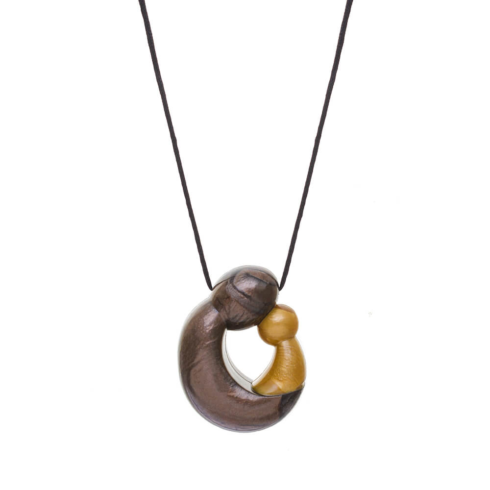Nurture Pendant Sensory Chew Brown/Gold image 0