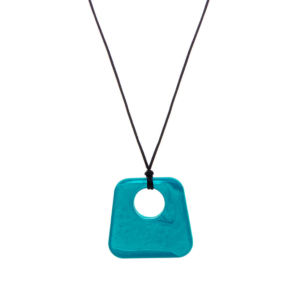 Jazz Pendant Sensory Chew - Teal Blue image 0