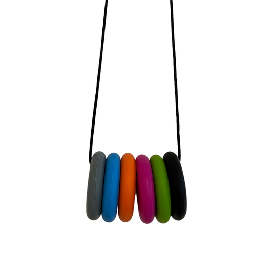 Mini Rings Sensory Chew Pendants - 6 pack image 0