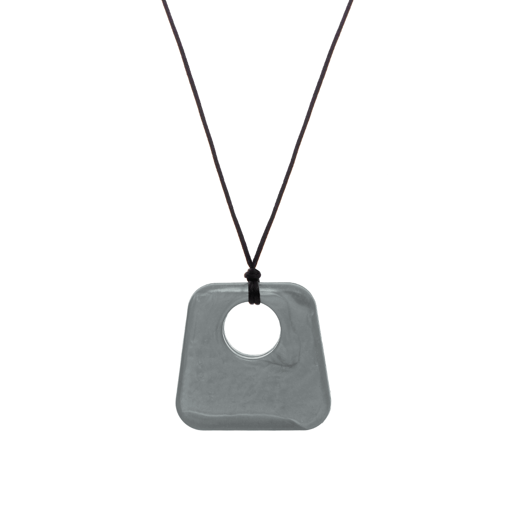 Jazz Pendant Sensory Chew - Silver image 0
