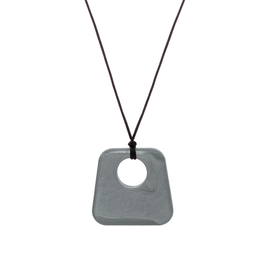 Jazz Pendant Sensory Chew - Silver image 0