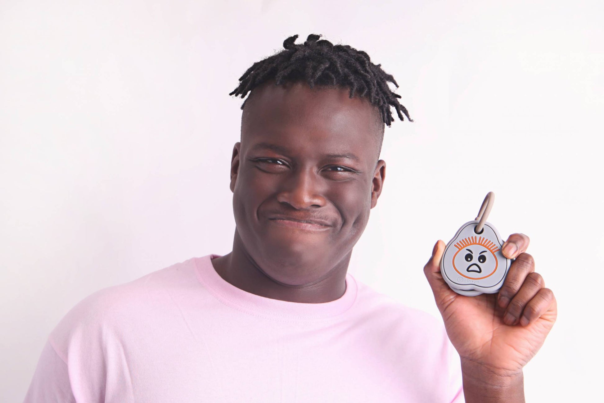 Chewi-Moji Chewable Sensory Communicator - Pink & Grey image 3