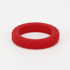 Tread Sensory Chew Bangle - Adult or Child Sized - Red image 0