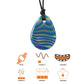 Chewigem Raindrop Pendant - Aurora detail