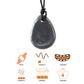 Chewigem Raindrop Pendant - Mr Grey detail