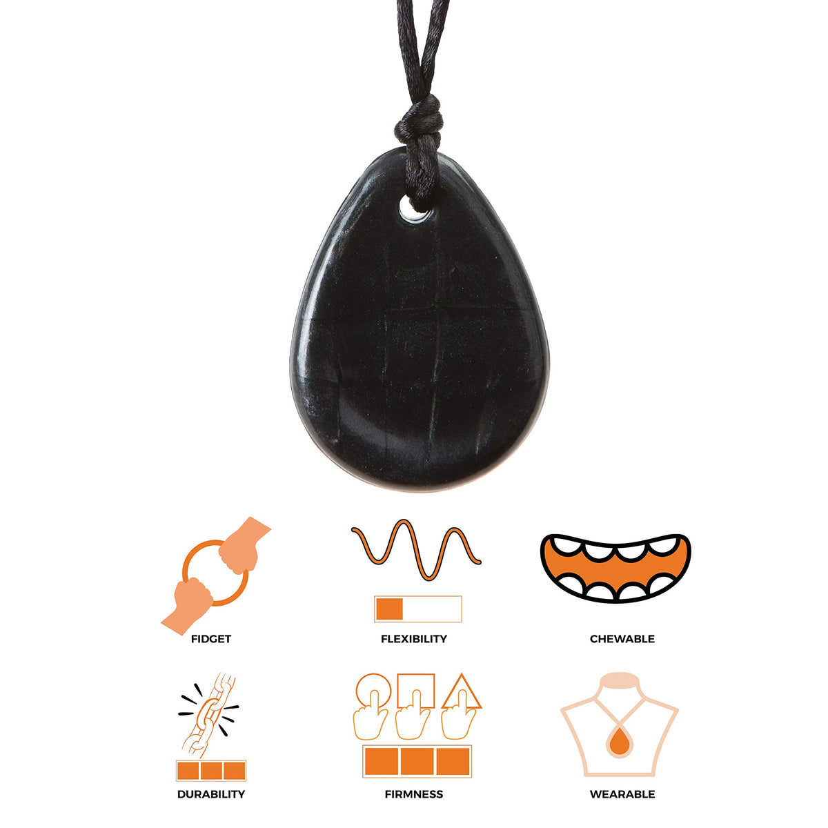 Chewigem Raindrop Pendant - Cosmos detail