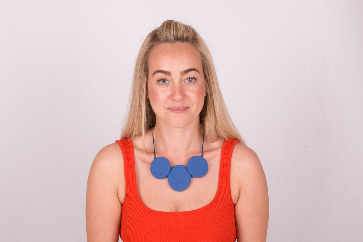 Zen Stones Necklace Sensory Chew - Teal image 2