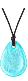 Chewigem Raindrop Pendant - Super Tough, Discreet, Chewable Necklace & Stimming Aid for Anxiety Reduction &amp; Improved Focus