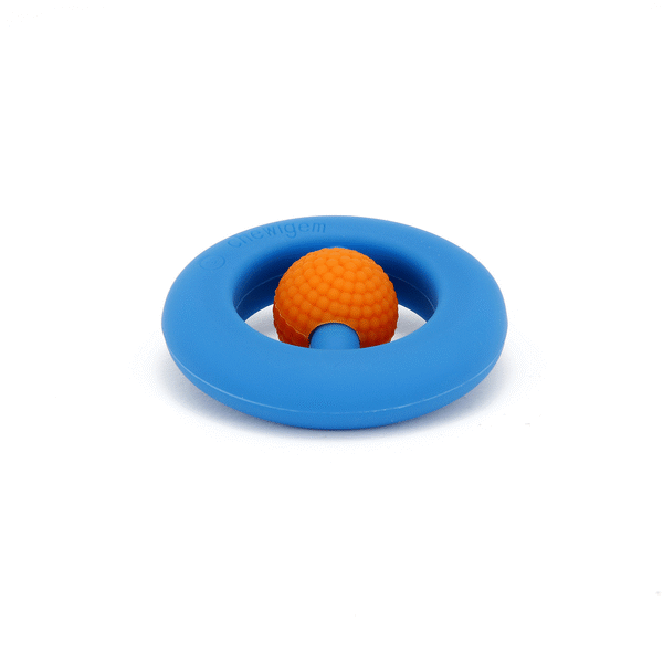 Pocket Sized Hand Fidget &amp; Sensory Chew - Blue Orange image