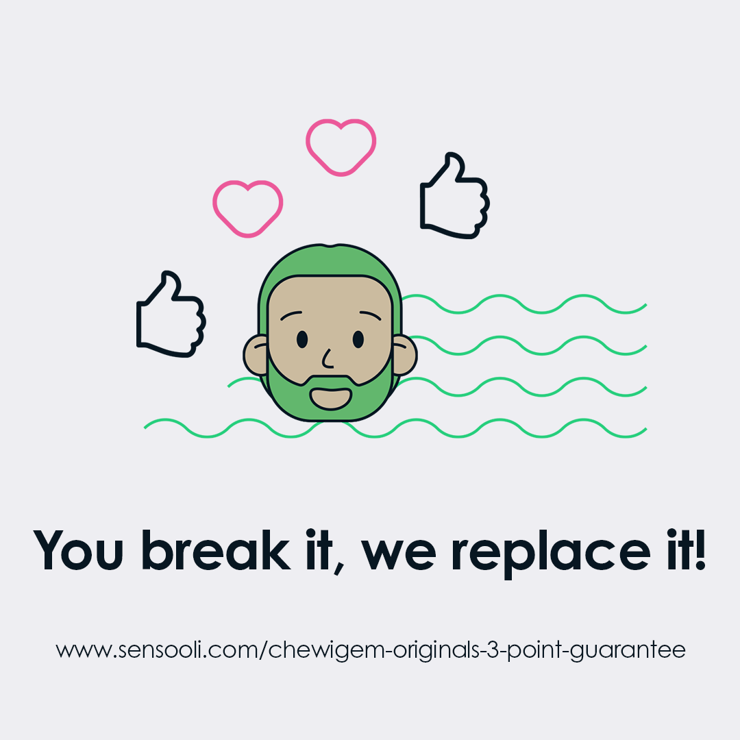 Button Sensory Chew Pendant - Glow image 6