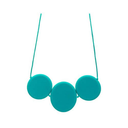 Zen Stones Necklace Sensory Chew - Teal image 0